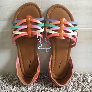 NWOT Cat & Jack Rainbow Sandals🌈